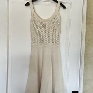 Loro Piana,  off white, 100% cashmere dress, size 6